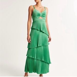 Abercrombie & Fitch Teal Asymmetrical Dress